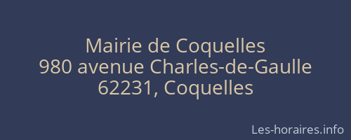 Mairie de Coquelles
