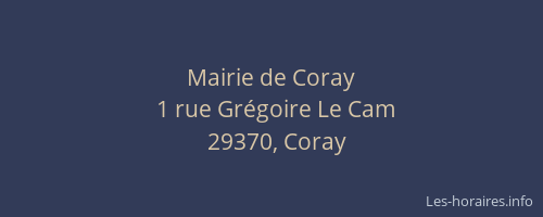 Mairie de Coray
