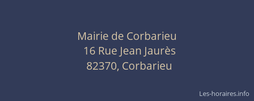 Mairie de Corbarieu