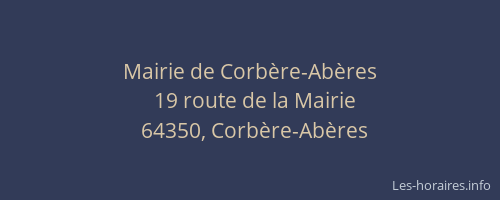 Mairie de Corbère-Abères