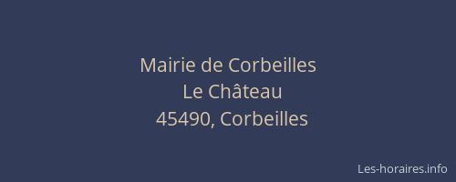 Mairie de Corbeilles