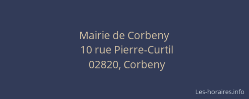 Mairie de Corbeny