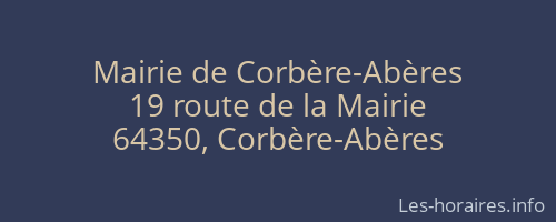 Mairie de Corbère-Abères