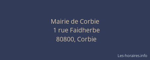 Mairie de Corbie