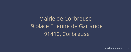Mairie de Corbreuse
