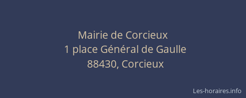 Mairie de Corcieux