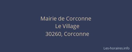 Mairie de Corconne