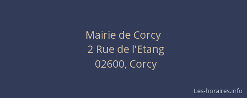 Mairie de Corcy