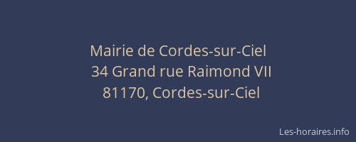 Mairie de Cordes-sur-Ciel
