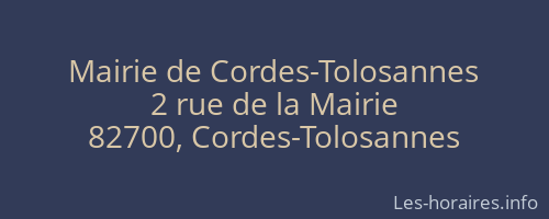 Mairie de Cordes-Tolosannes