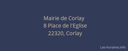 Mairie de Corlay