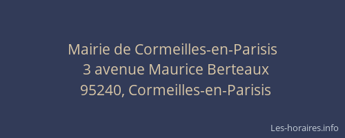 Mairie de Cormeilles-en-Parisis