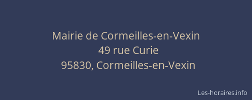 Mairie de Cormeilles-en-Vexin