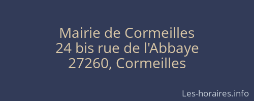 Mairie de Cormeilles