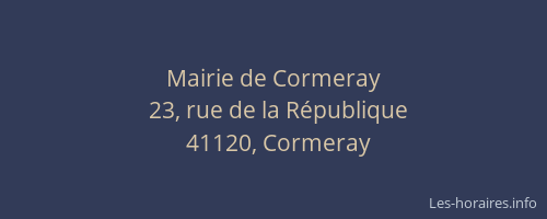 Mairie de Cormeray