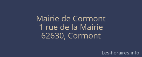 Mairie de Cormont