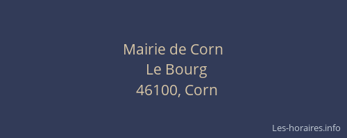 Mairie de Corn