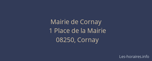 Mairie de Cornay
