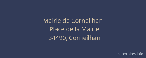 Mairie de Corneilhan
