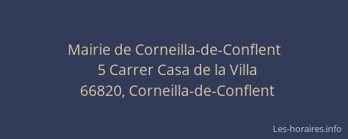 Mairie de Corneilla-de-Conflent