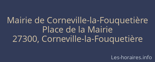 Mairie de Corneville-la-Fouquetière