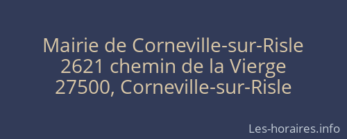Mairie de Corneville-sur-Risle