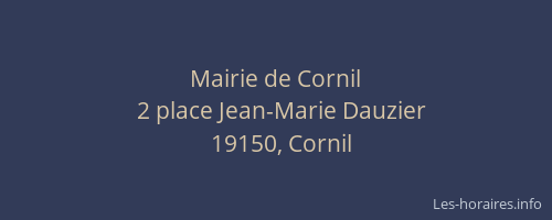 Mairie de Cornil