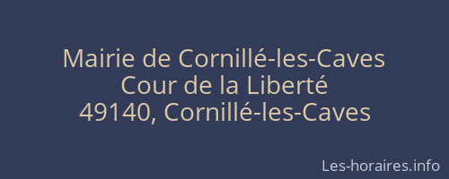 Mairie de Cornillé-les-Caves