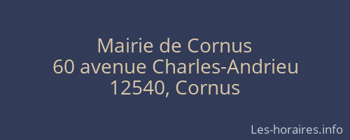 Mairie de Cornus