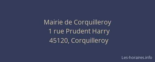 Mairie de Corquilleroy