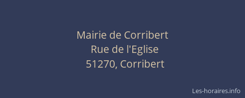 Mairie de Corribert