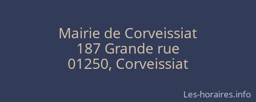 Mairie de Corveissiat