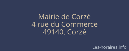 Mairie de Corzé