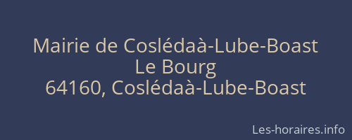 Mairie de Coslédaà-Lube-Boast