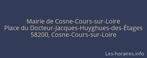 Mairie de Cosne-Cours-sur-Loire