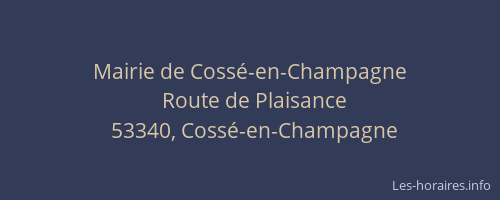 Mairie de Coss&eacute;-en-Champagne