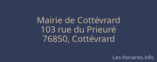 Mairie de Cottévrard