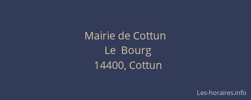 Mairie de Cottun