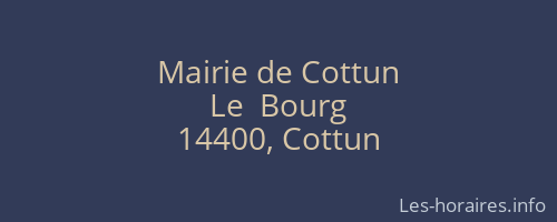 Mairie de Cottun