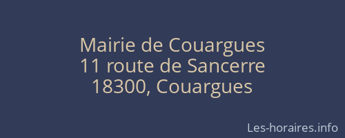 Mairie de Couargues