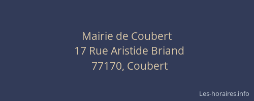 Mairie de Coubert