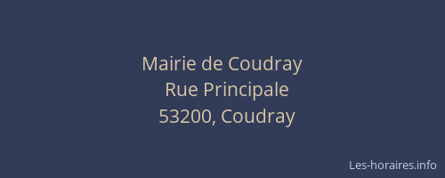 Mairie de Coudray