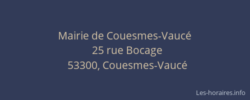 Mairie de Couesmes-Vauc&eacute;