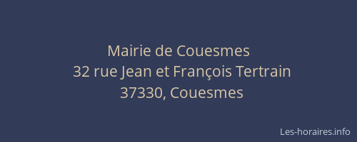 Mairie de Couesmes