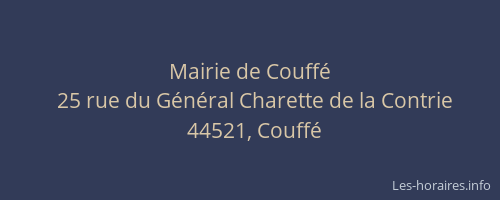 Mairie de Couffé