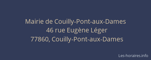 Mairie de Couilly-Pont-aux-Dames