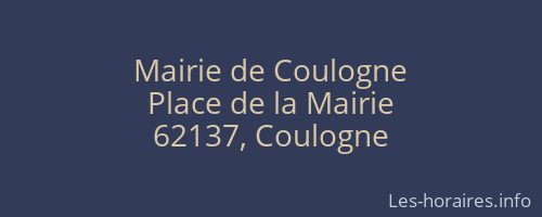 Mairie de Coulogne