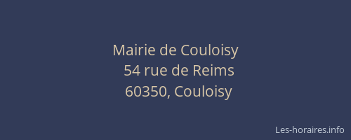 Mairie de Couloisy
