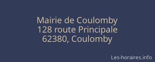 Mairie de Coulomby