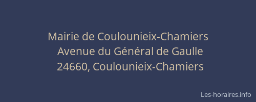 Mairie de Coulounieix-Chamiers